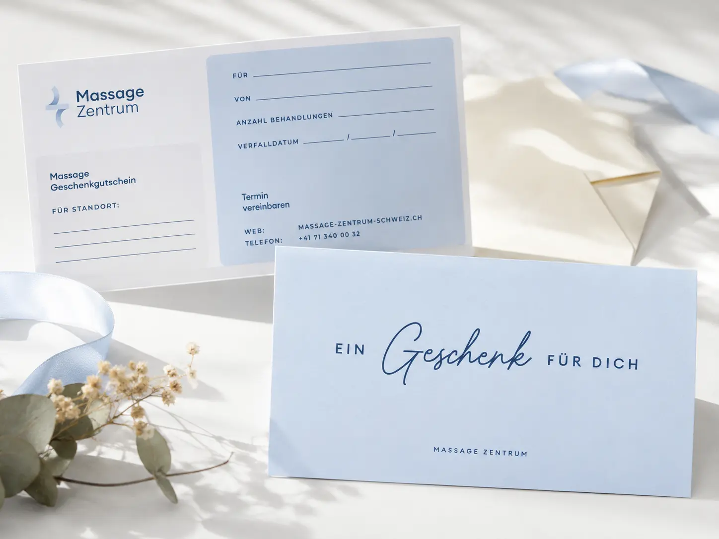 Massage-Gutschein für eine Behandlung im Massage Zentrum Glattpark